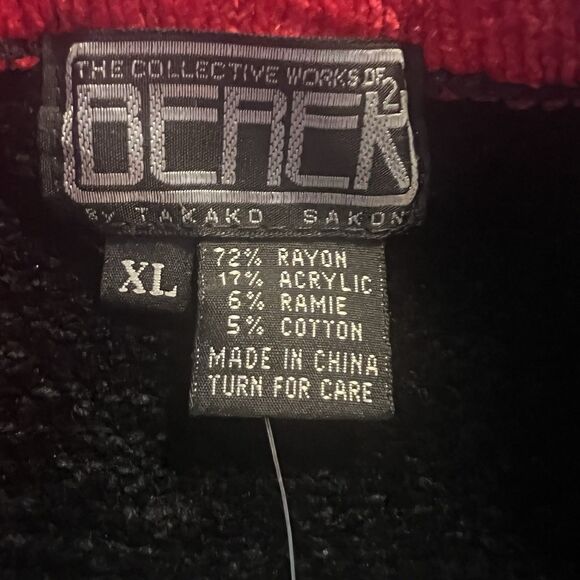 Vintage Berek Women’s Sweater XL Embroidered Heart - Picture 3 of 5